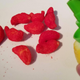 spraying puffy cheetos with lemon